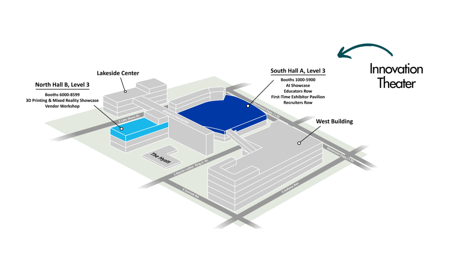Exhibitors floor map RSNA 2023